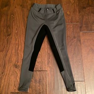 🐎 Kerrits Sit Tight N Warm Full Seat Tights - M - grey 🐎